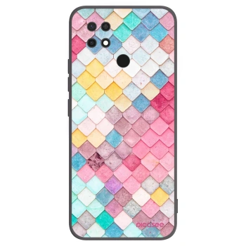 Picasee husă neagră din silicon pentru Xiaomi Redmi 10C - Colorful roof