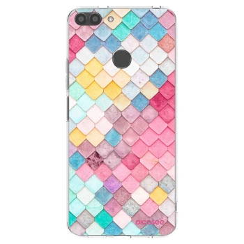 Picasee husă transparentă din silicon pentru Huawei P Smart - Colorful roof