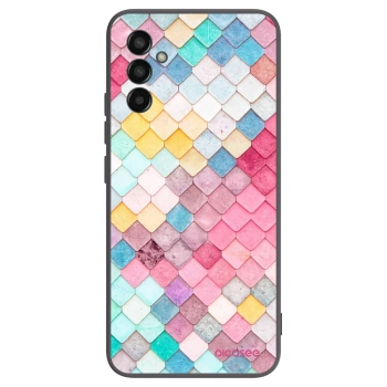Picasee husă neagră din silicon pentru Samsung Galaxy M13 M135F - Colorful roof