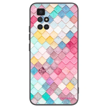 Picasee husă neagră din silicon pentru Xiaomi Redmi 10 (2022) - Colorful roof