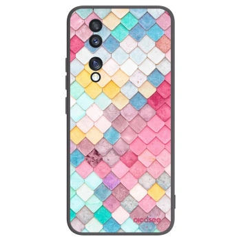 Picasee husă neagră din silicon pentru Honor 70 - Colorful roof