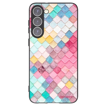 Picasee husă neagră din silicon pentru Samsung Galaxy S23+ 5G - Colorful roof