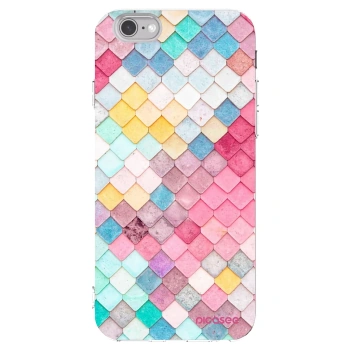 Picasee husă transparentă din silicon pentru Apple iPhone 6/6S - Colorful roof