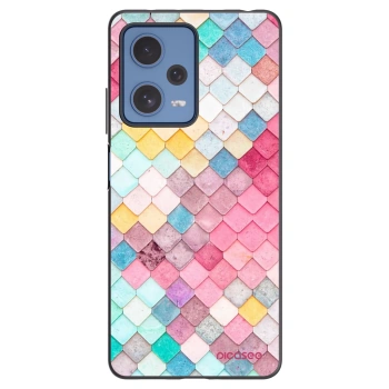 Picasee husă neagră din silicon pentru Xiaomi Redmi Note 12 Pro 5G - Colorful roof