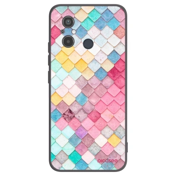 Picasee husă neagră din silicon pentru Xiaomi Redmi 12C - Colorful roof