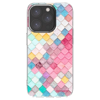 Picasee husă transparentă din silicon pentru Apple iPhone 15 Pro - Colorful roof