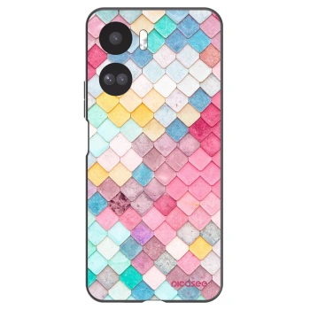 Picasee husă neagră din silicon pentru Honor 90 Lite 5G - Colorful roof