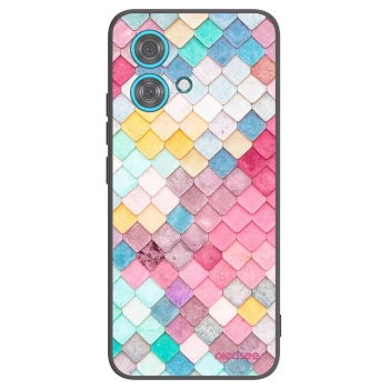 Picasee husă neagră din silicon pentru Motorola Edge 40 Neo - Colorful roof