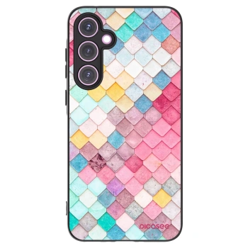 Picasee husă neagră din silicon pentru Samsung Galaxy A35 5G A356B - Colorful roof