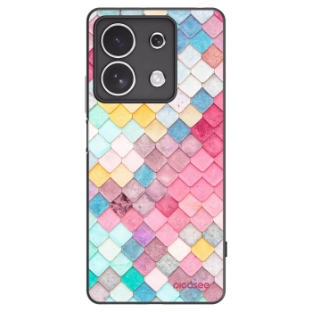 Picasee husă neagră din silicon pentru Xiaomi Redmi Note 13 4G - Colorful roof