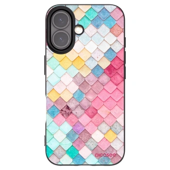 Picasee husă neagră din silicon pentru Apple iPhone 16 - Colorful roof