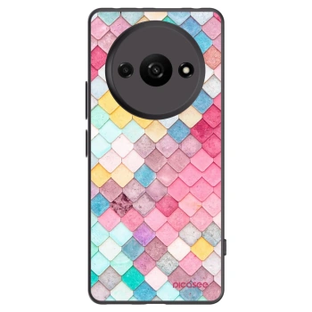 Picasee husă neagră din silicon pentru Xiaomi Redmi A3 - Colorful roof