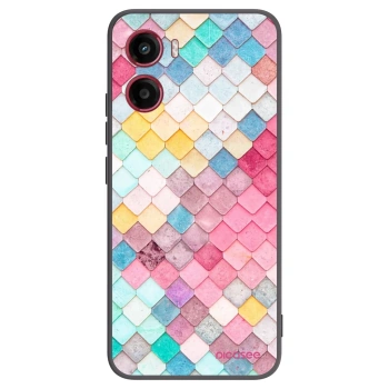 Picasee husă neagră din silicon pentru Motorola Moto G05 - Colorful roof