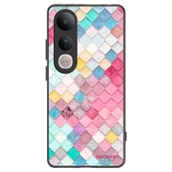 Picasee husă neagră din silicon pentru Vivo V50 Lite 5G - Colorful roof