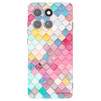 Picasee husă neagră din silicon pentru Motorola Edge 60 Pro - Colorful roof
