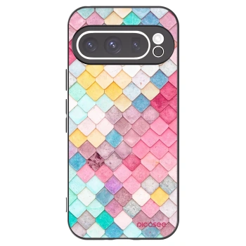 Picasee husă neagră din silicon pentru Google Pixel 9 Pro XL - Colorful roof