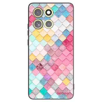 Picasee husă neagră din silicon pentru Motorola Moto G86 5G - Colorful roof