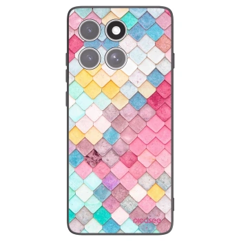 Picasee husă neagră din silicon pentru Motorola Edge 60 Fusion - Colorful roof