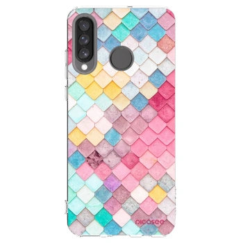 Picasee husă transparentă din silicon pentru Huawei P30 Lite - Colorful roof