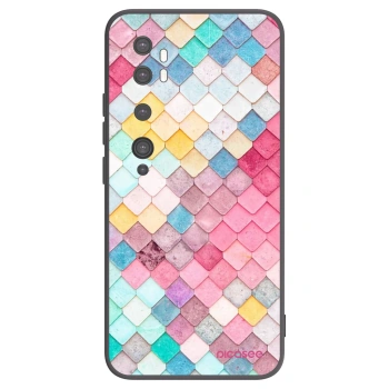 Picasee husă neagră din silicon pentru Xiaomi Mi Note 10 (Pro) - Colorful roof