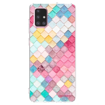 Picasee husă transparentă din silicon pentru Samsung Galaxy A71 A715F - Colorful roof