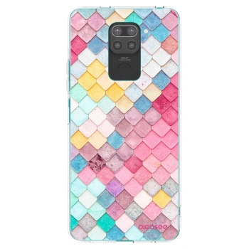 Picasee husă neagră din silicon pentru Xiaomi Redmi Note 9 - Colorful roof