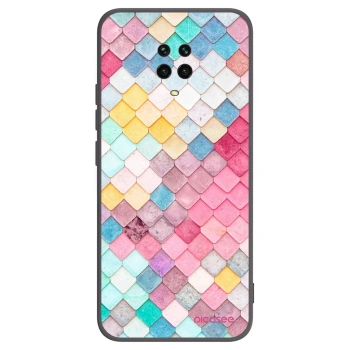 Picasee husă neagră din silicon pentru Xiaomi Redmi Note 9S - Colorful roof