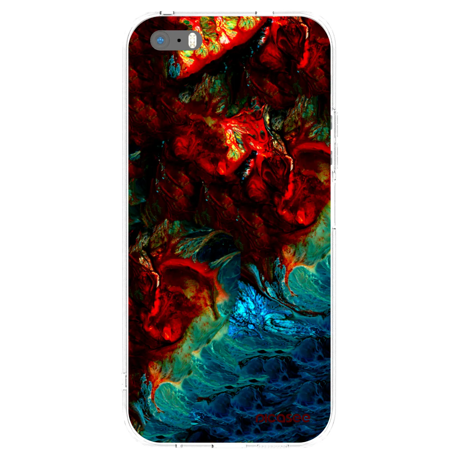 Picasee husă transparentă din silicon pentru Apple iPhone 5/5S/SE - Universe