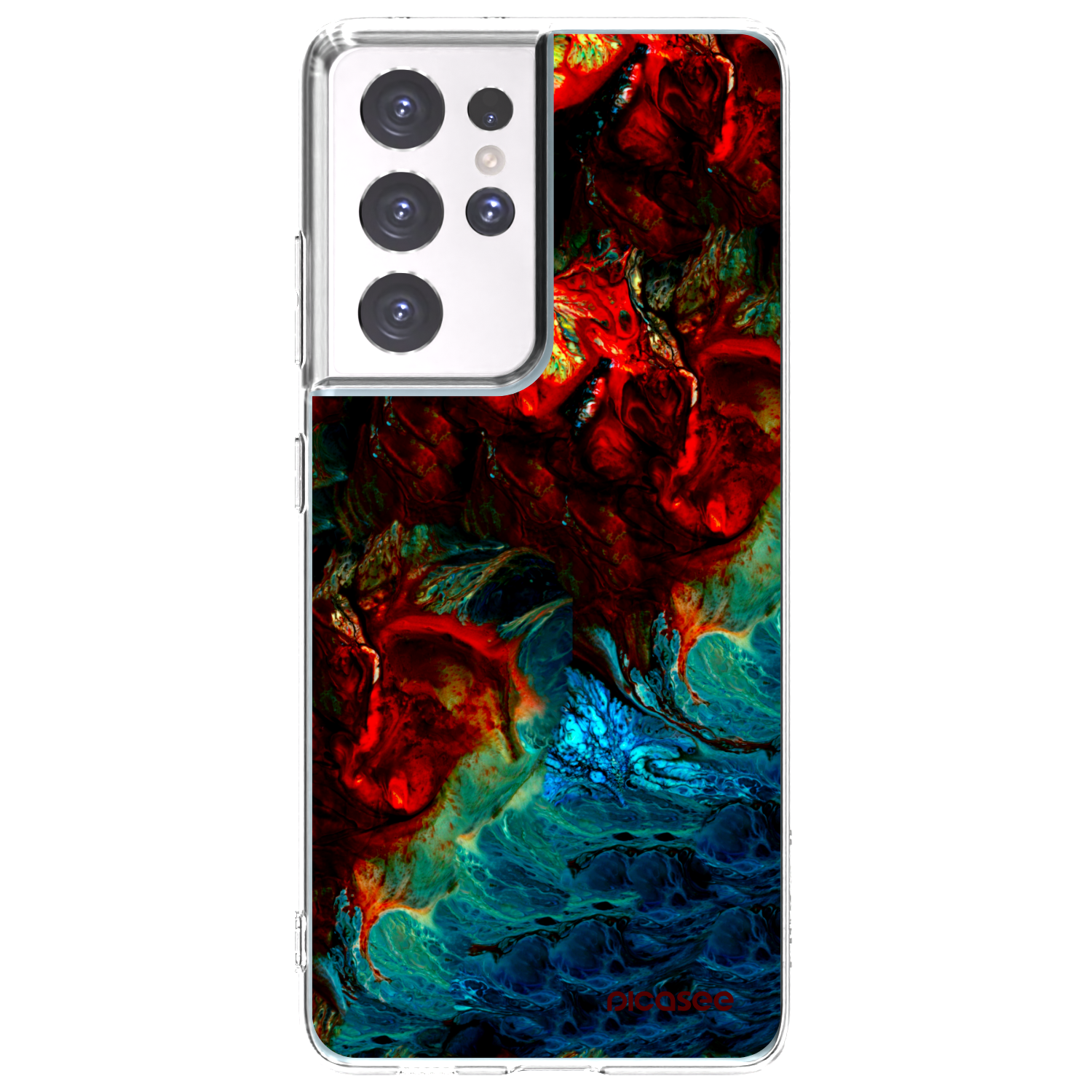 Picasee husă transparentă din silicon pentru Samsung Galaxy S21 Ultra 5G G998B - Universe