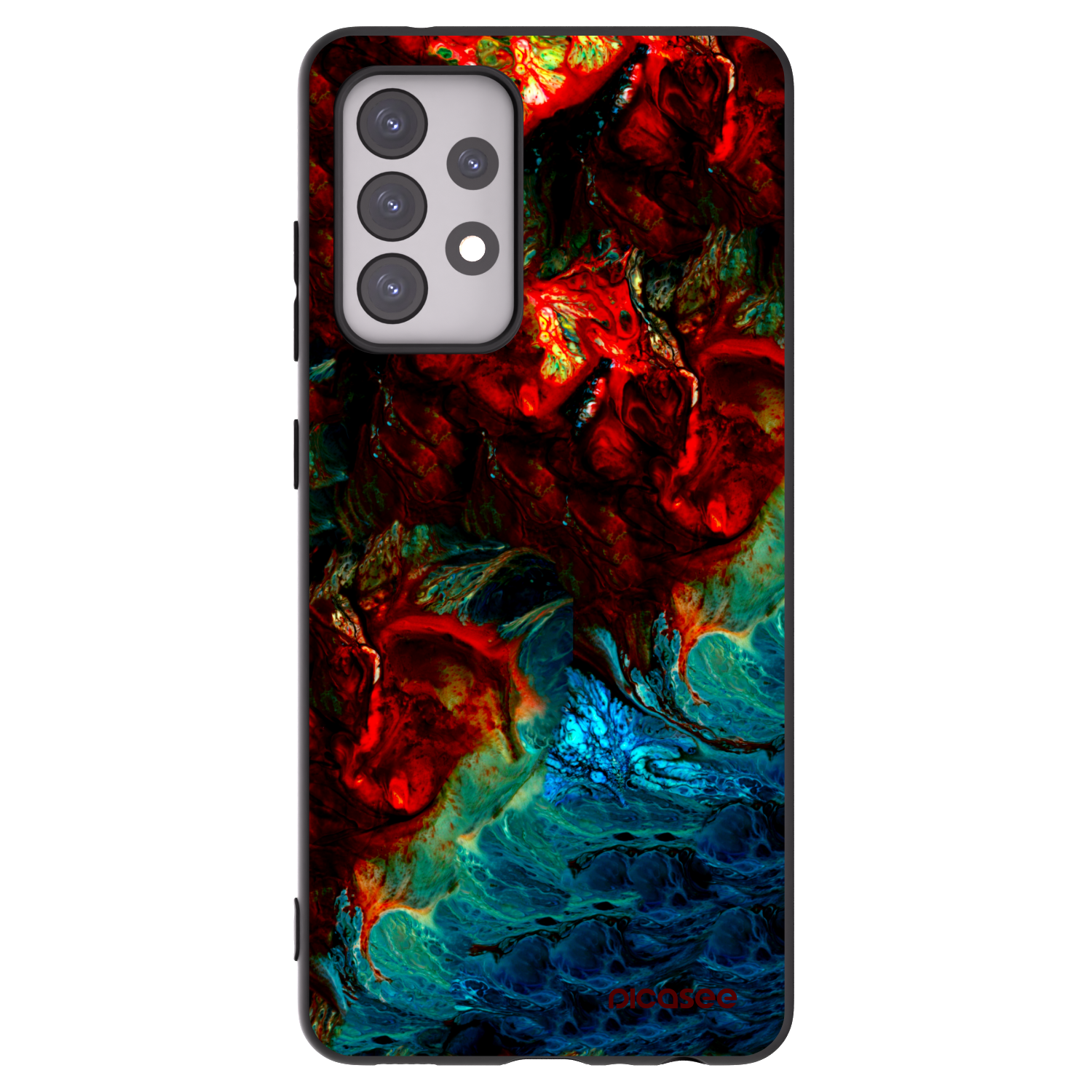 Picasee husă neagră din silicon pentru Samsung Galaxy A52 5G A525F - Universe