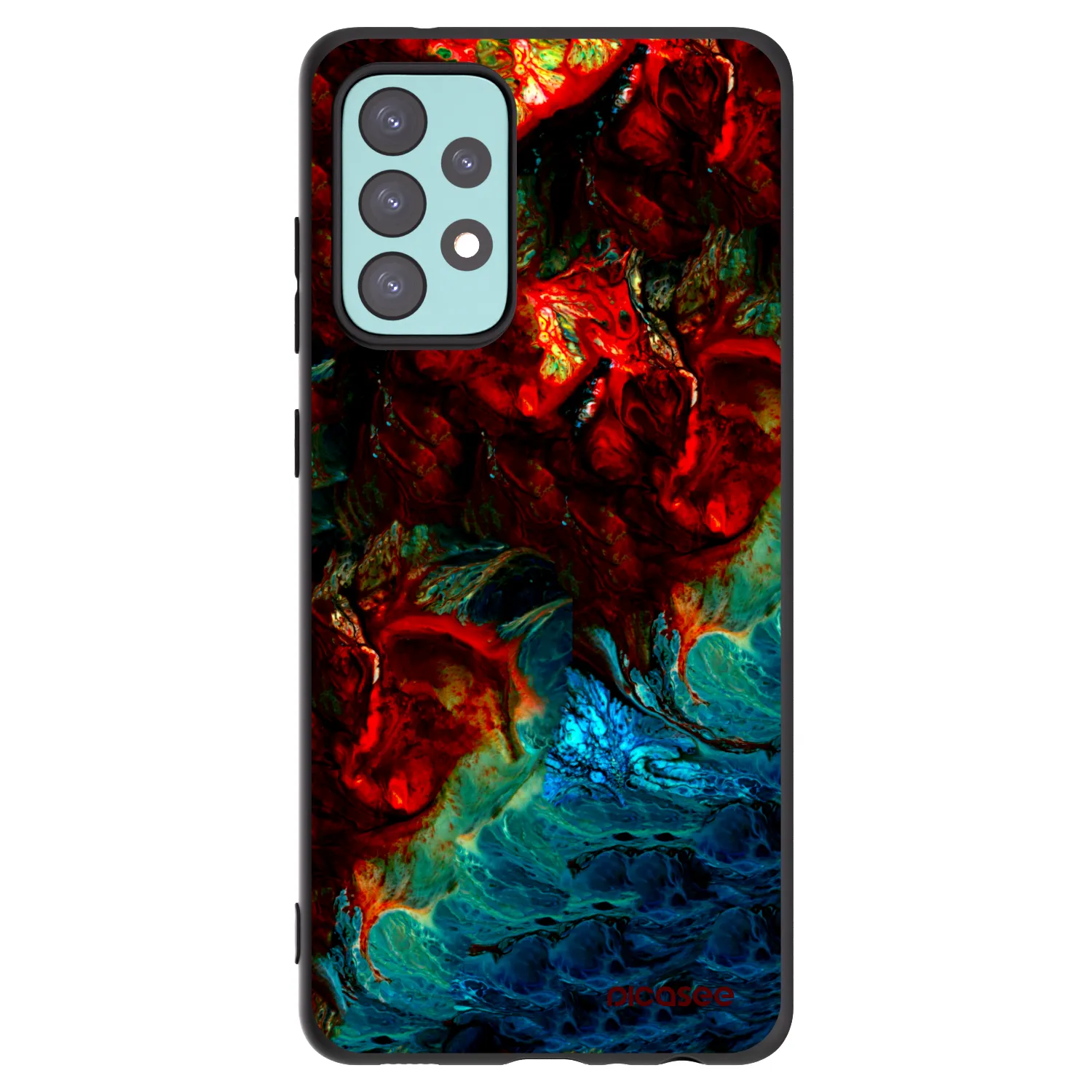 Picasee husă neagră din silicon pentru Samsung Galaxy A72 A725F - Universe