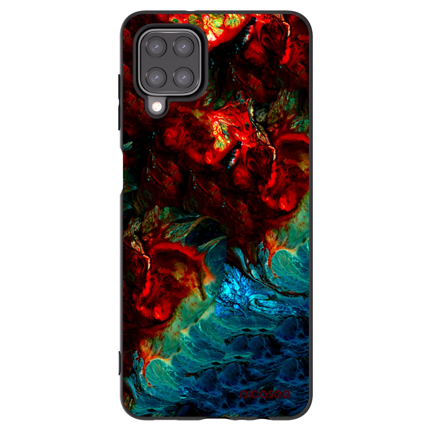 Picasee husă neagră din silicon pentru Samsung Galaxy M12 M127F - Universe