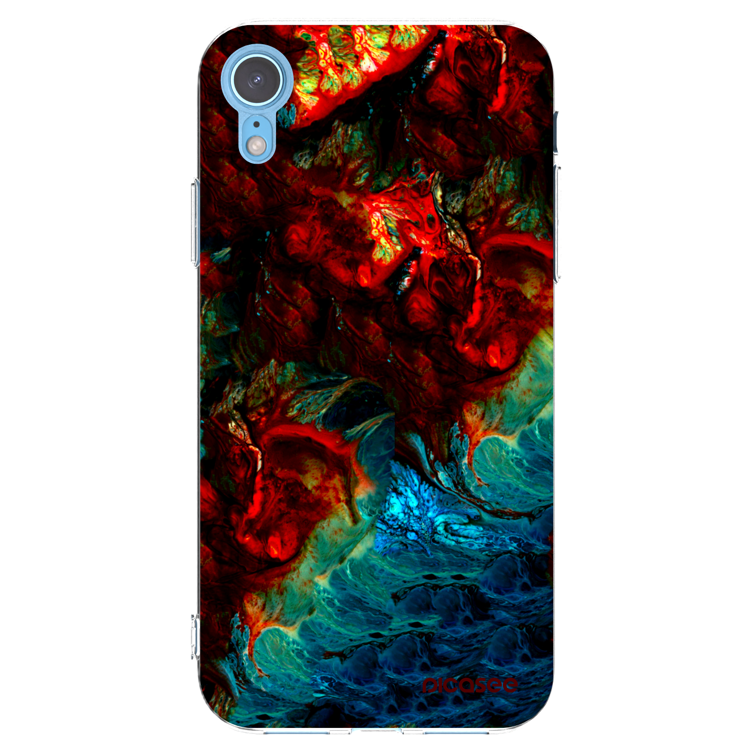 Picasee husă transparentă din silicon pentru Apple iPhone XR - Universe