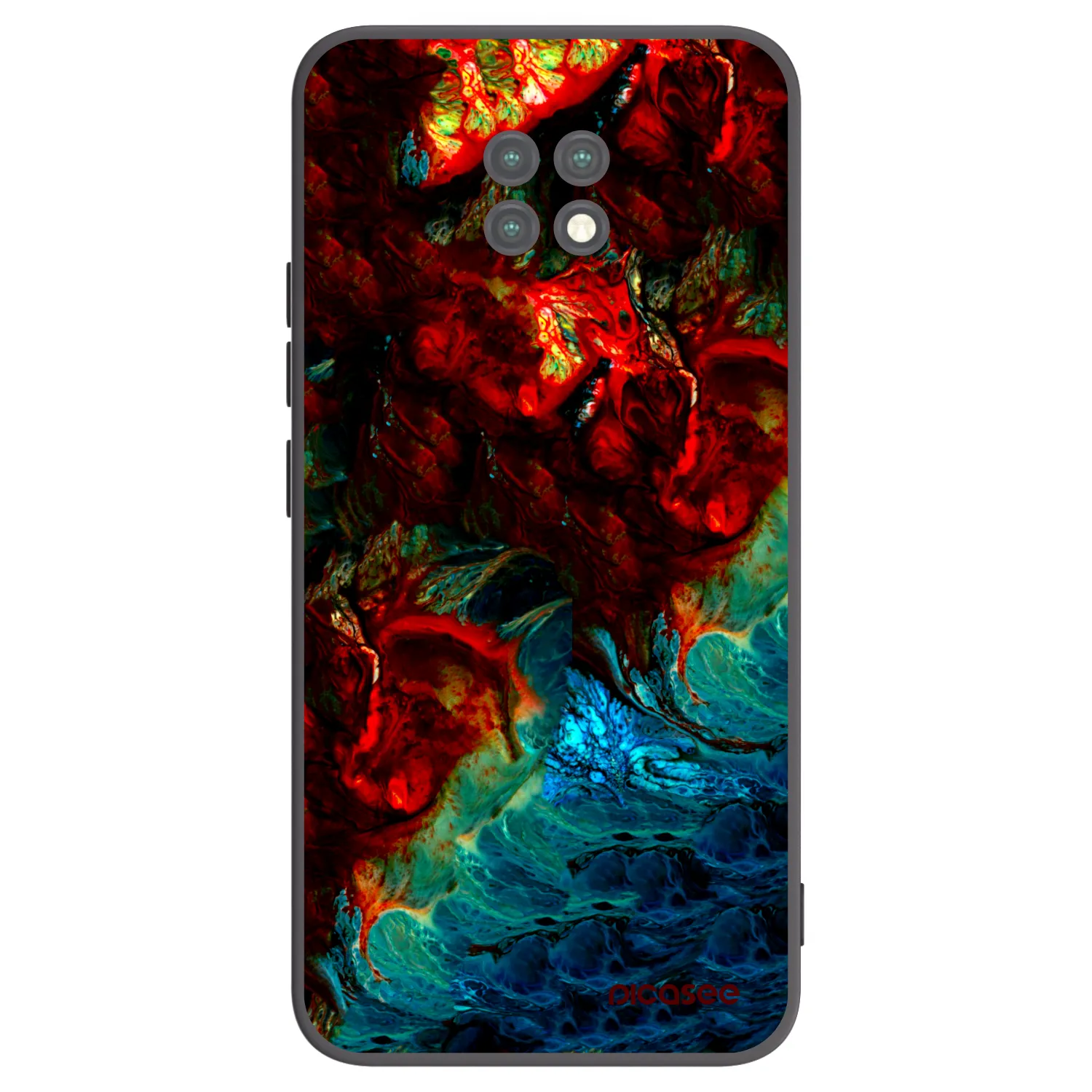 Picasee husă neagră din silicon pentru Xiaomi Redmi Note 9T - Universe