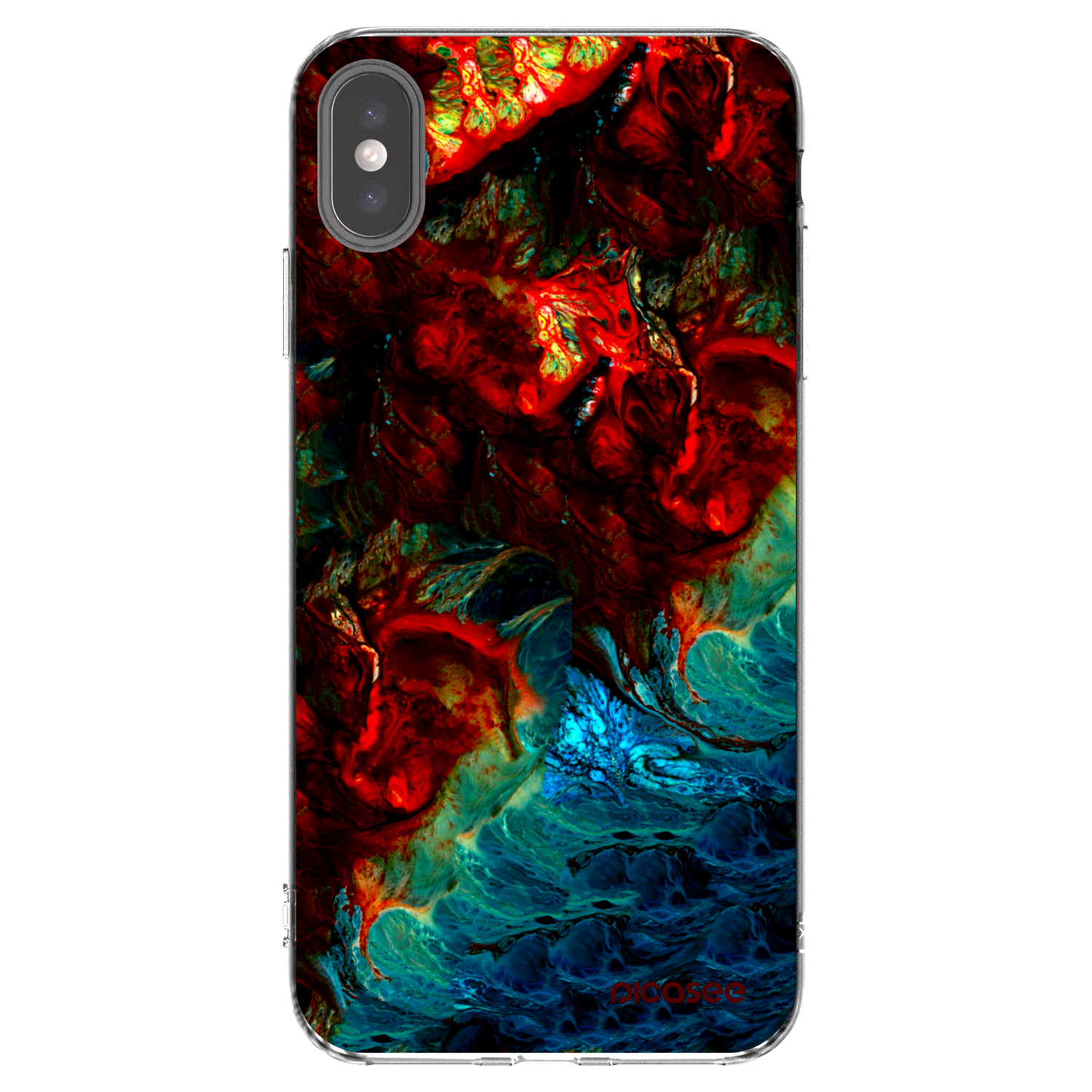 Picasee husă transparentă din silicon pentru Apple iPhone XS Max - Universe