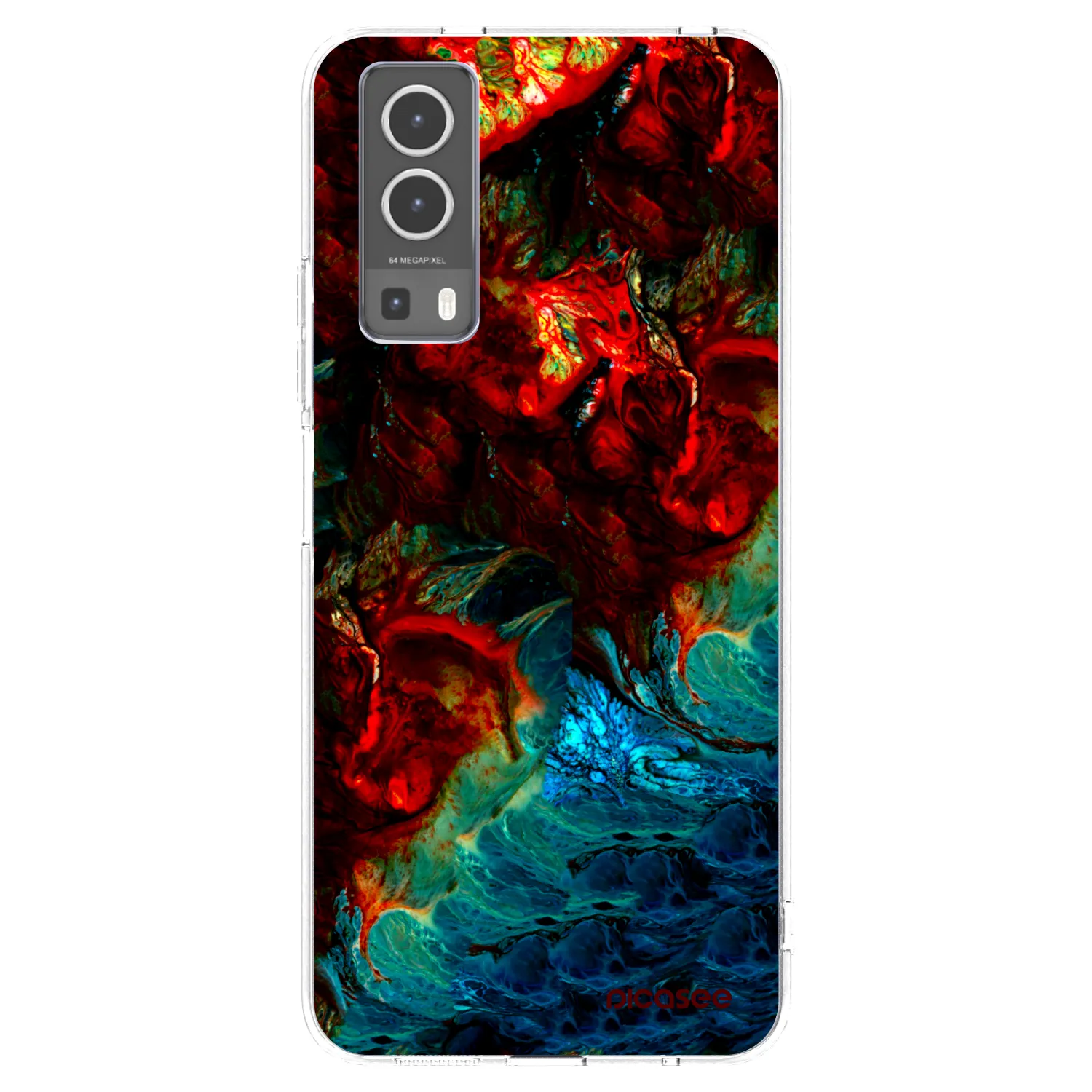 Picasee husă transparentă din silicon pentru Vivo Y72 5G - Universe