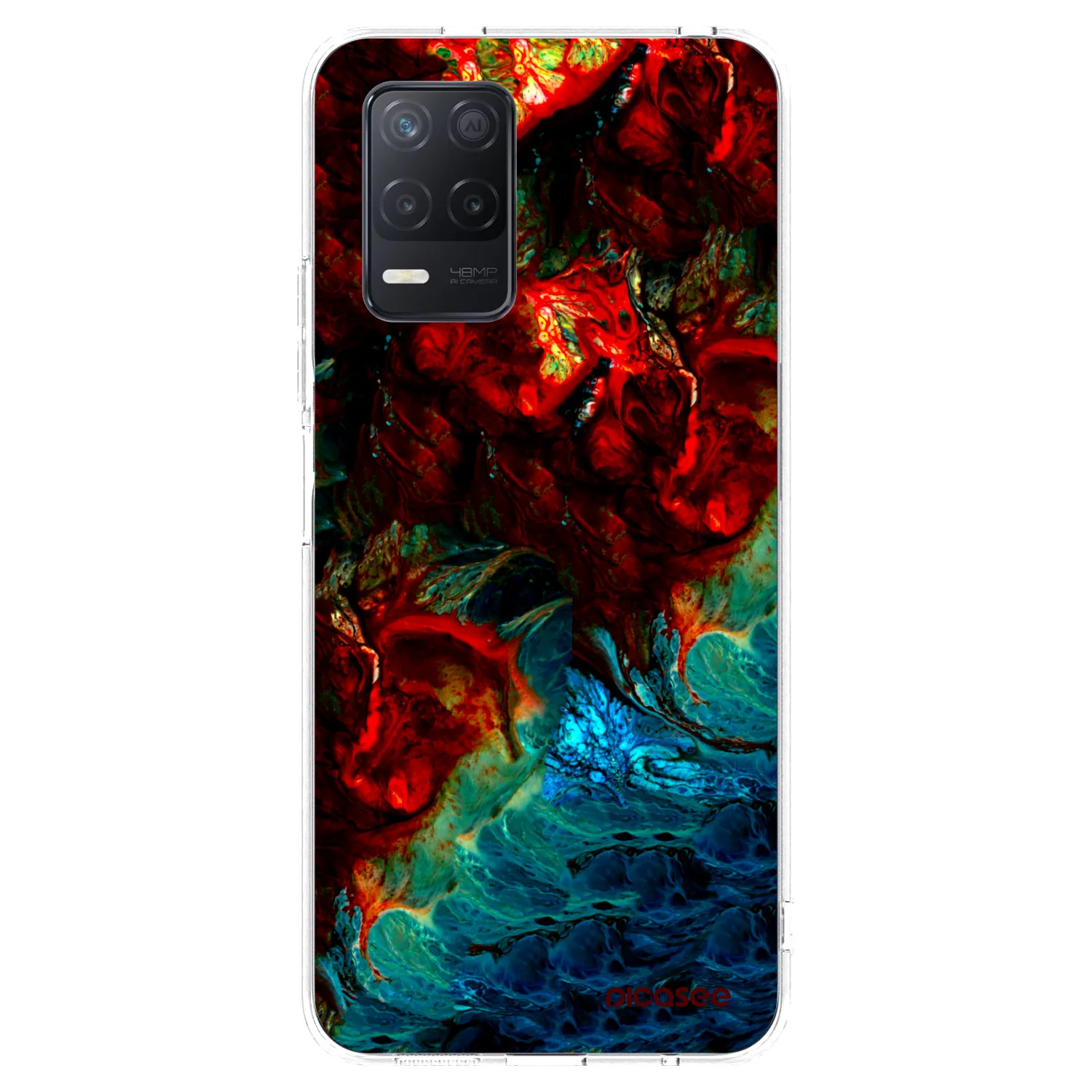 Picasee husă transparentă din silicon pentru Realme 8 5G - Universe