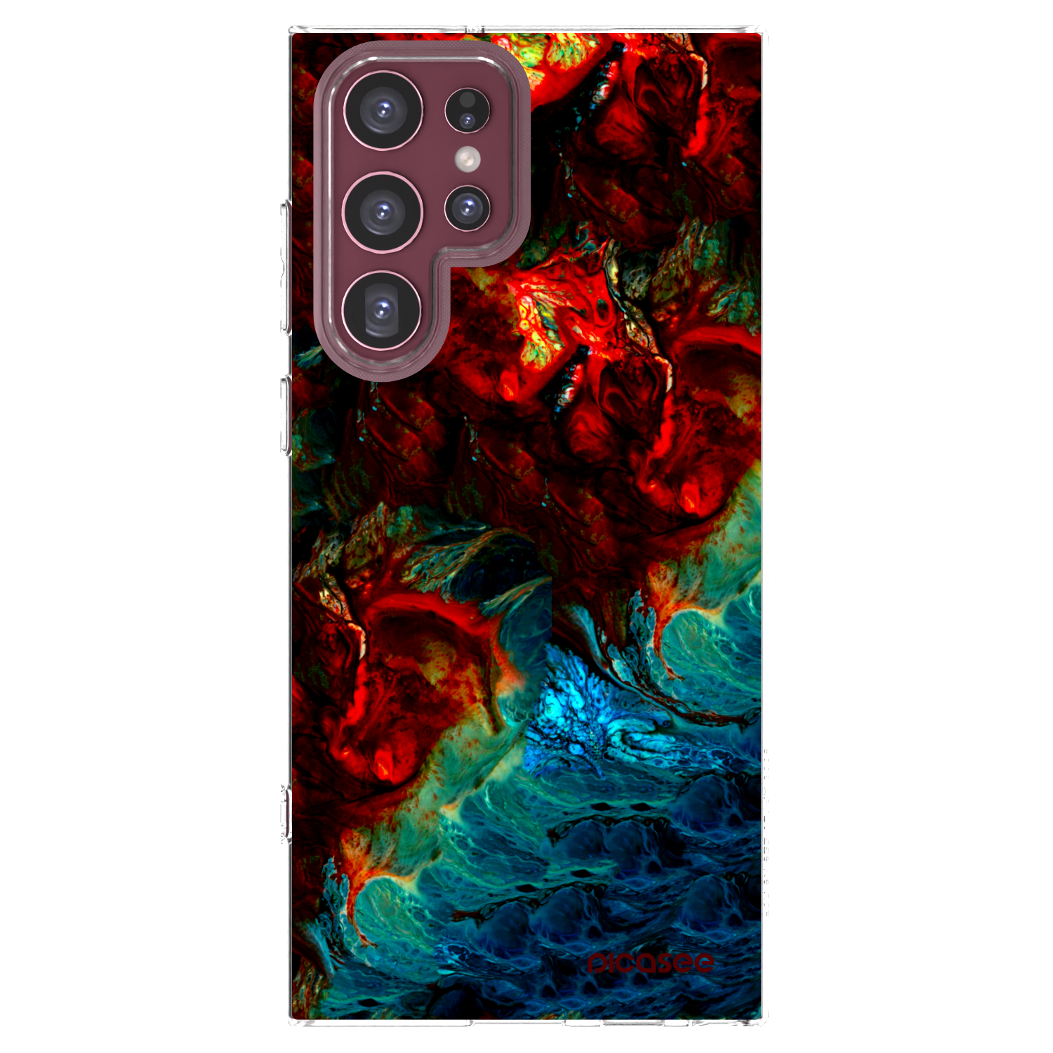 Picasee husă transparentă din silicon pentru Samsung Galaxy S22 Ultra 5G - Universe