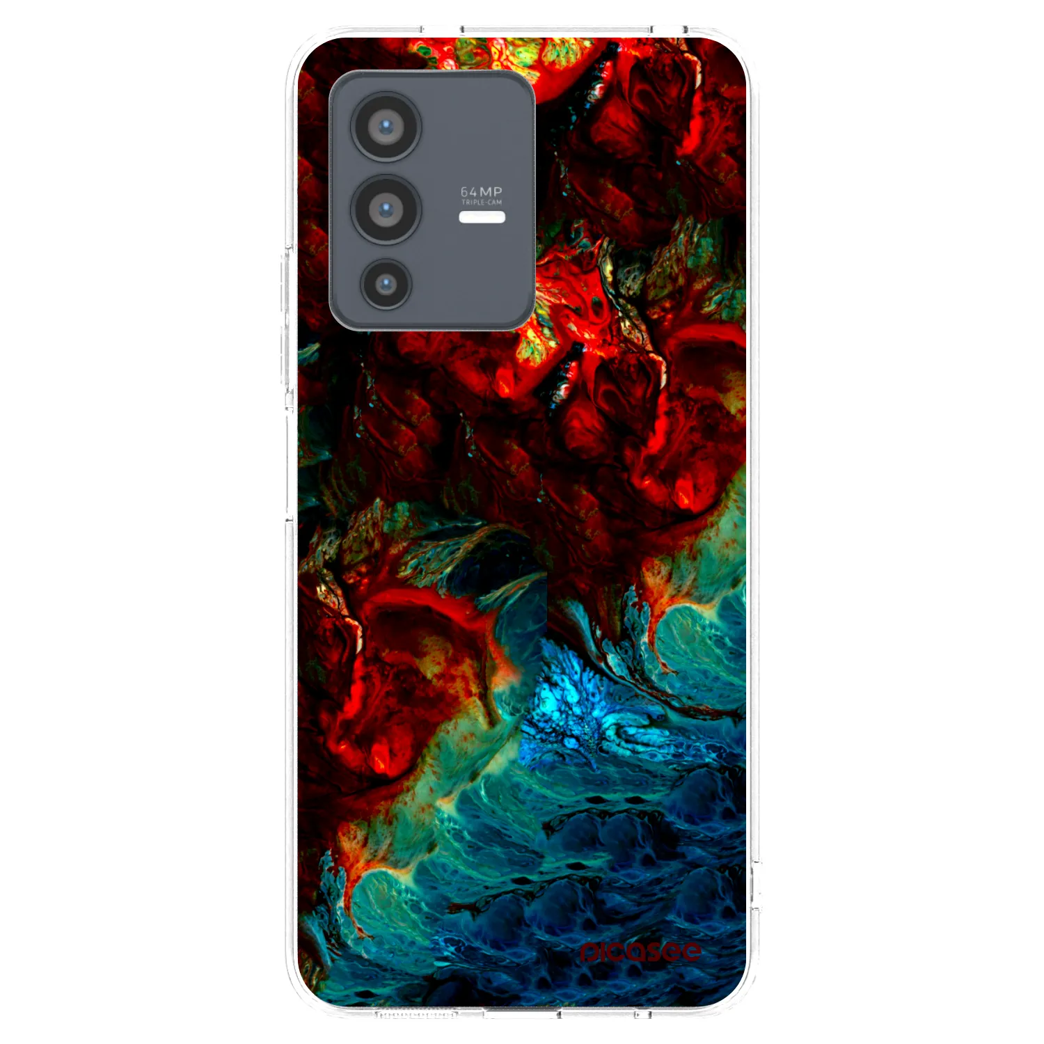 Picasee husă transparentă din silicon pentru Vivo V23 5G - Universe