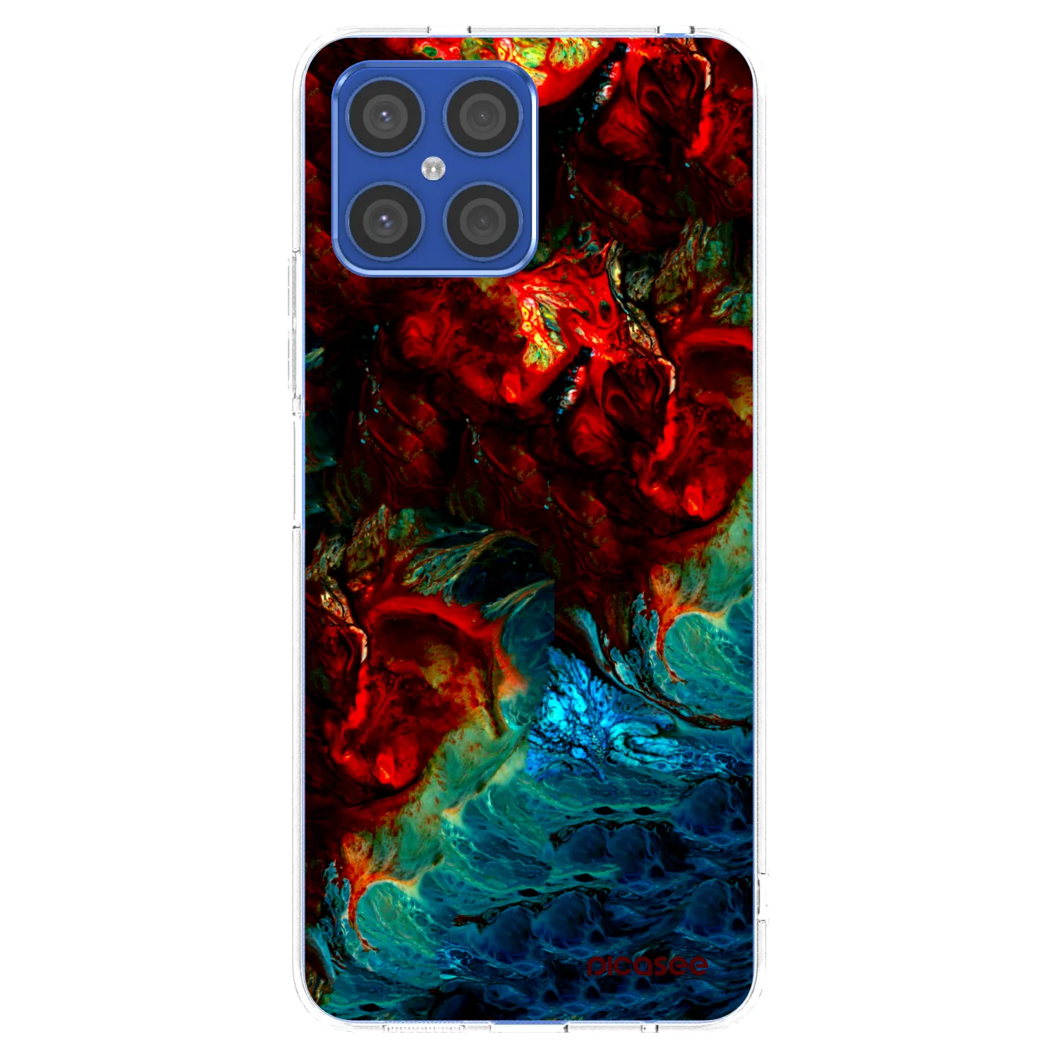 Picasee husă transparentă din silicon pentru Honor X8 4G - Universe