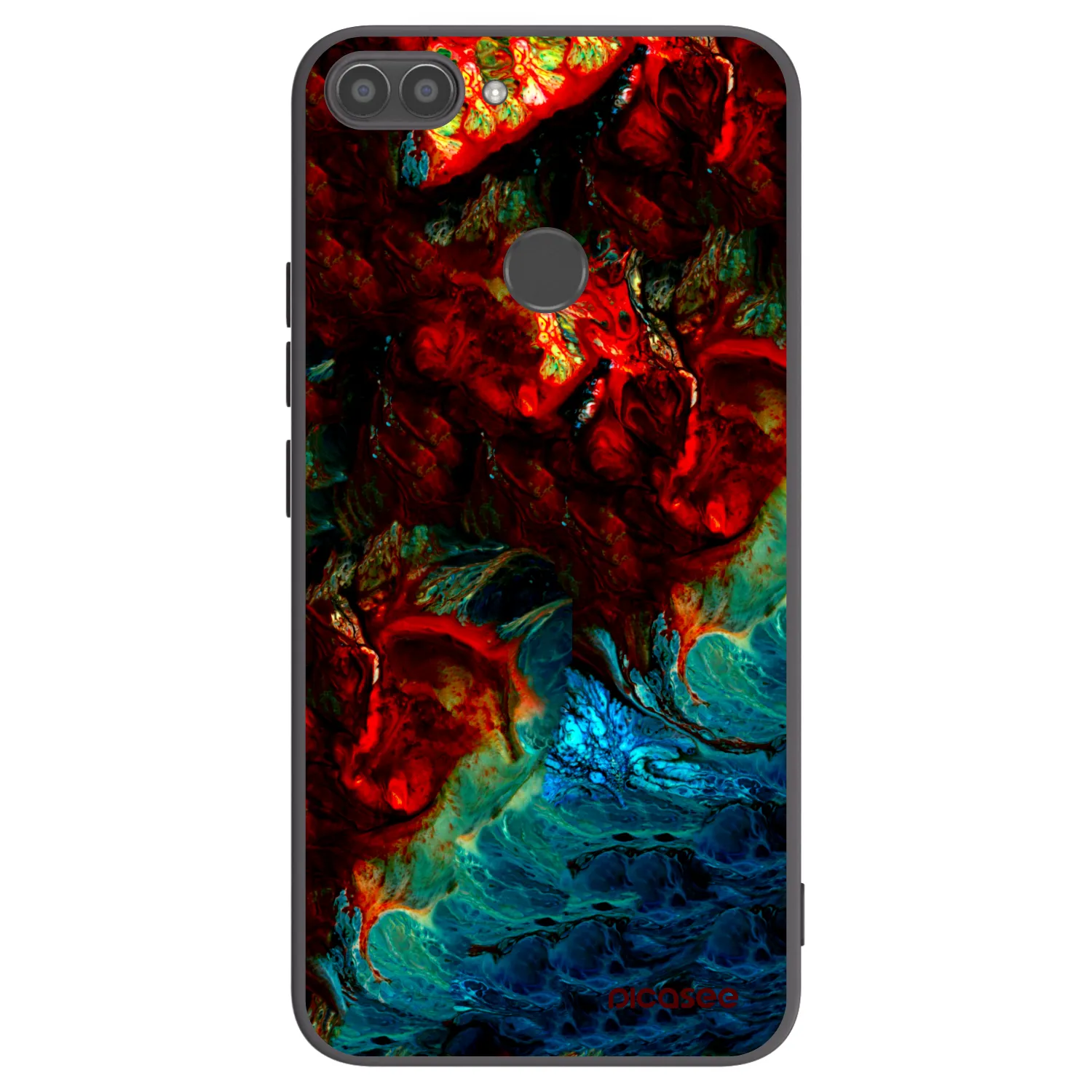 Picasee husă neagră din silicon pentru Huawei P Smart - Universe
