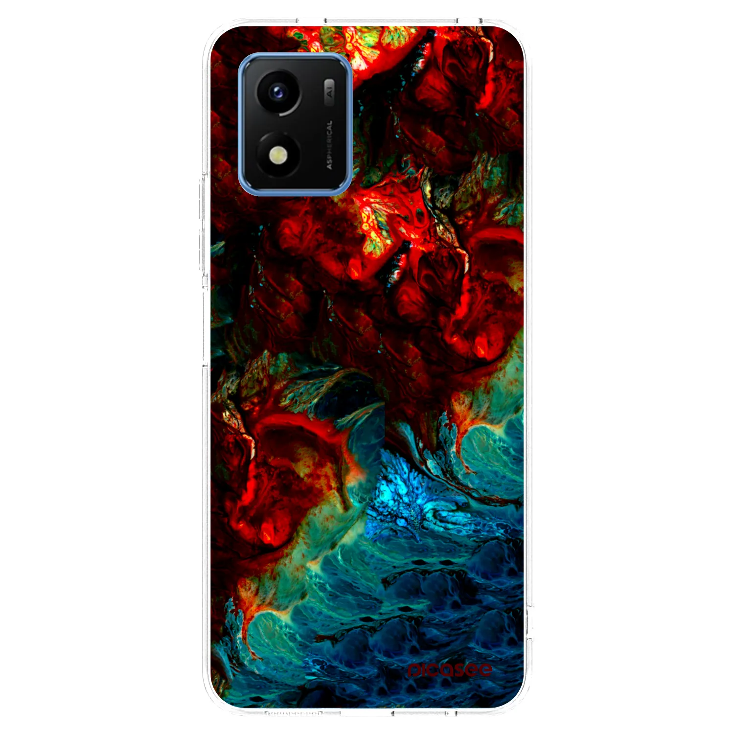 Picasee husă transparentă din silicon pentru Vivo Y01 - Universe