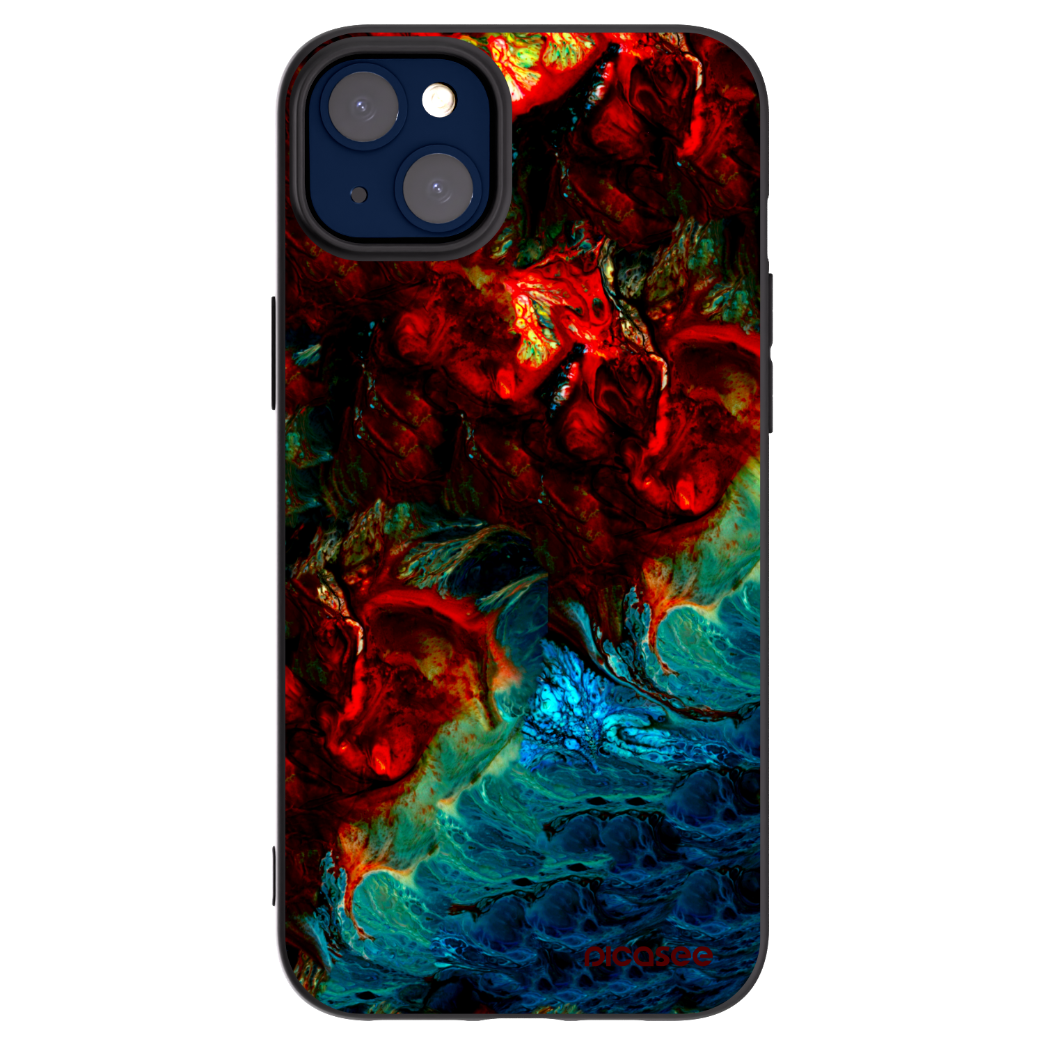 Picasee husă neagră din silicon pentru Apple iPhone 14 Plus - Universe