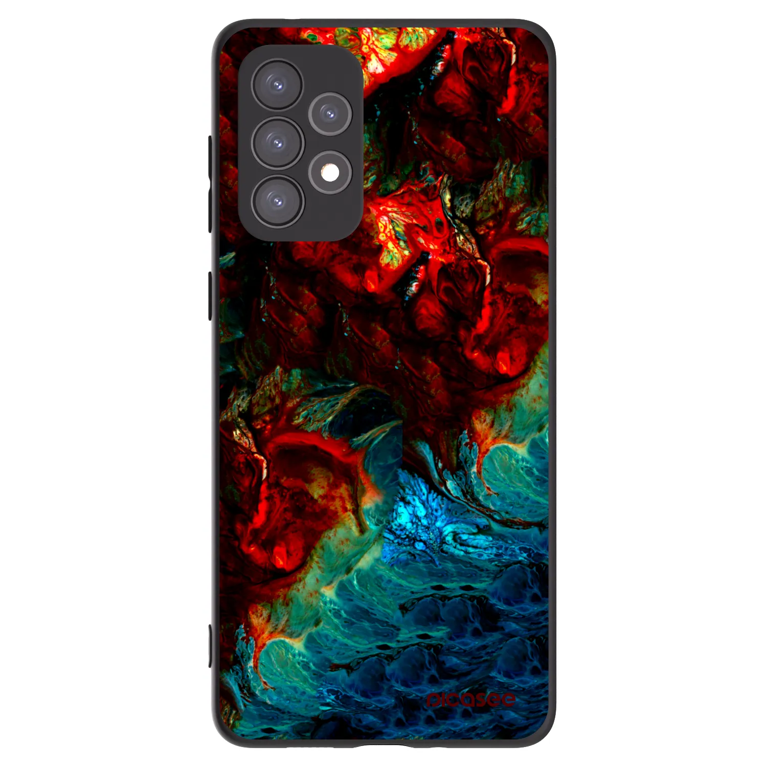 Picasee husă neagră din silicon pentru Samsung Galaxy A73 5G - Universe