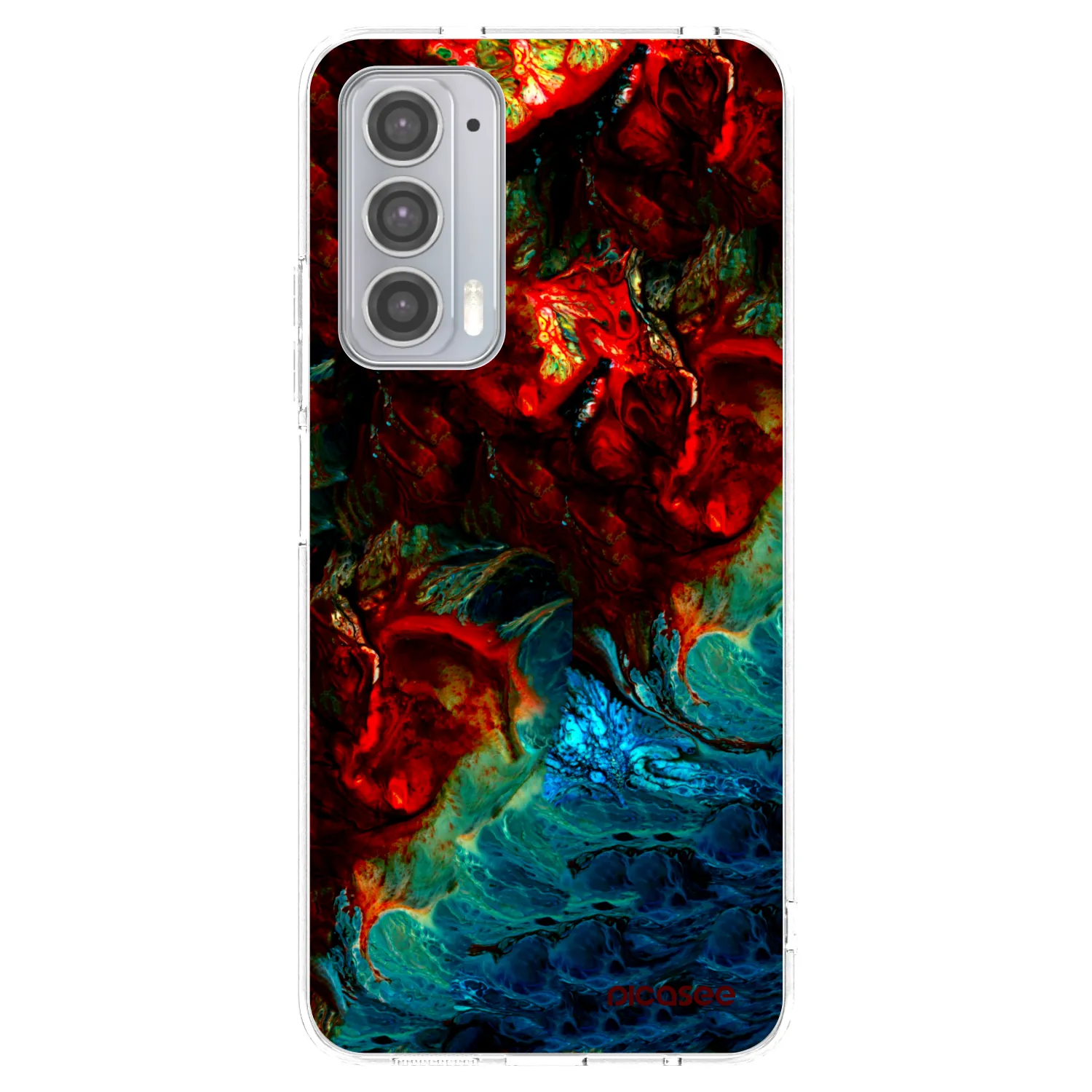 Picasee husă transparentă din silicon pentru Motorola Edge 20 - Universe