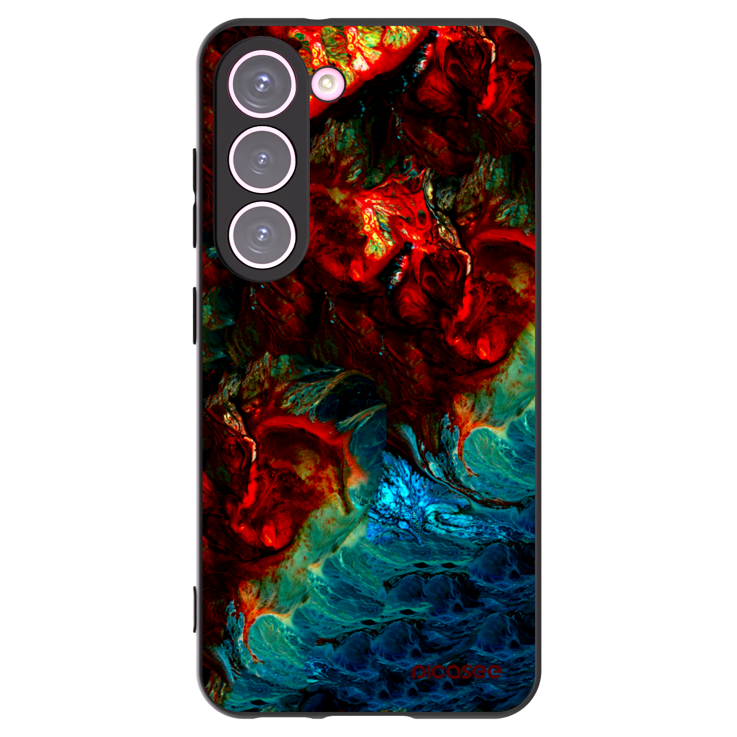 Picasee husă neagră din silicon pentru Samsung Galaxy S23 5G - Universe