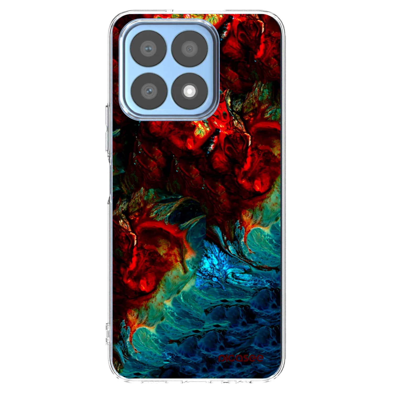 Picasee husă transparentă din silicon pentru Honor X8a - Universe