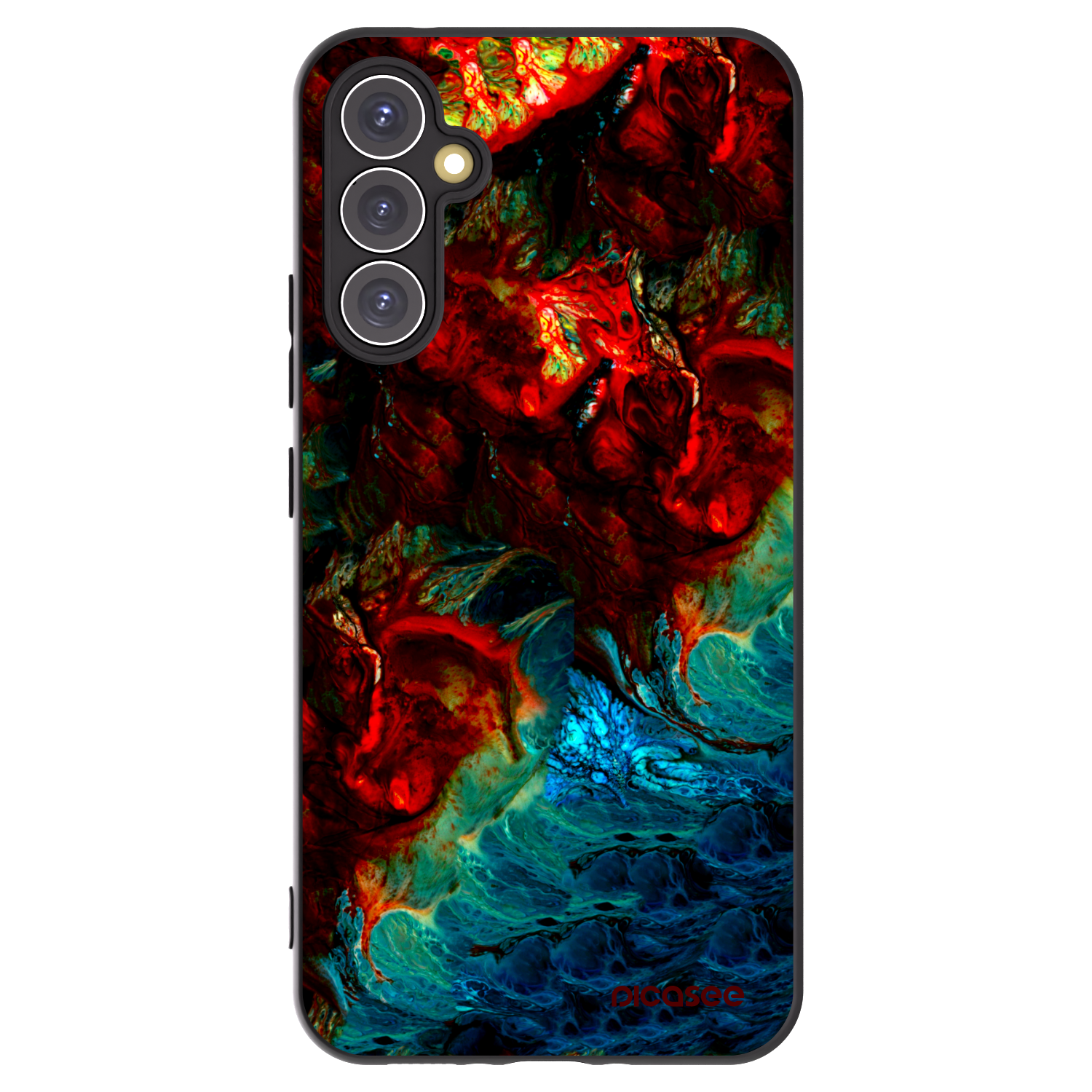Picasee husă neagră din silicon pentru Samsung Galaxy A34 5G A346B - Universe