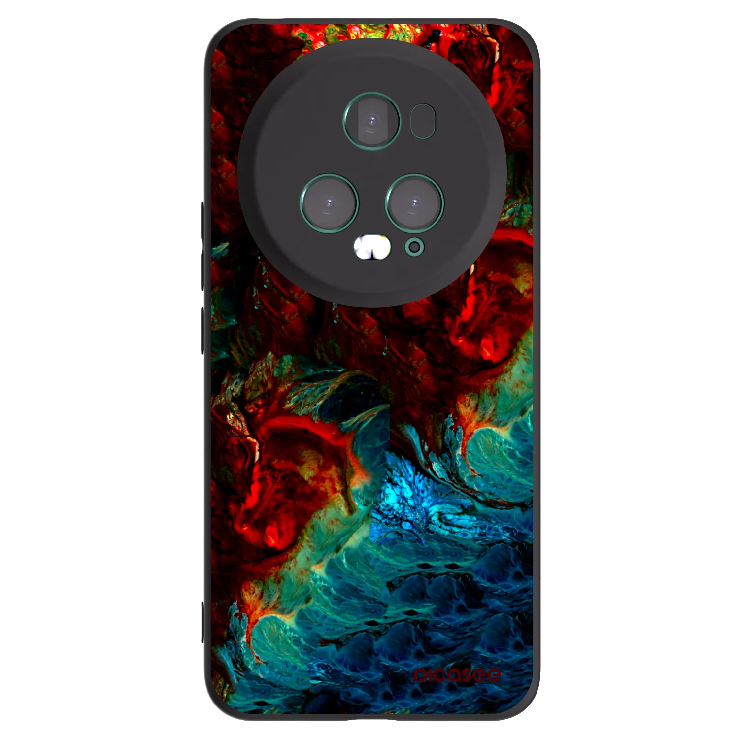 Picasee husă neagră din silicon pentru Honor Magic5 Pro - Universe