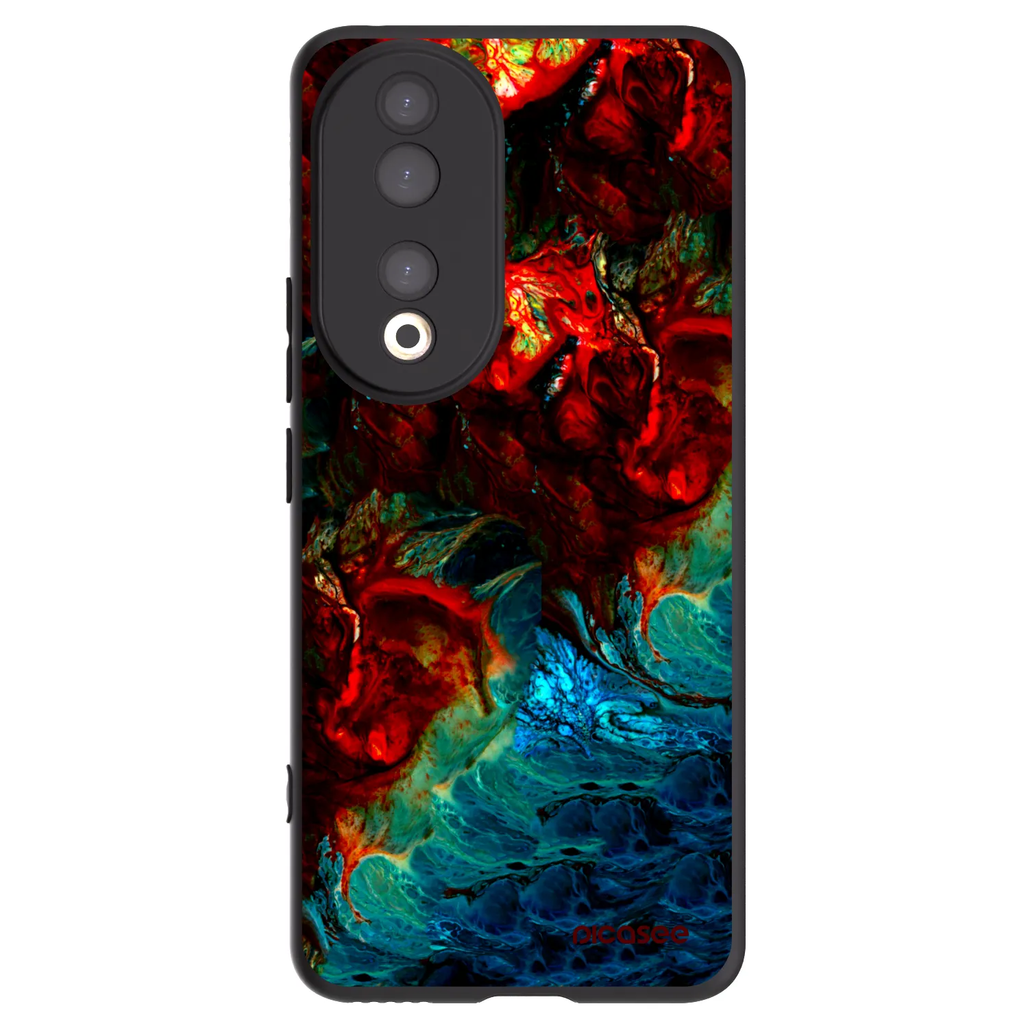 Picasee husă neagră din silicon pentru Honor 90 5G - Universe